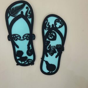 Kiwiana Jandals Wall Art 2