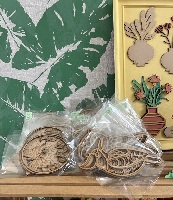 Painting ceramics at The Collective