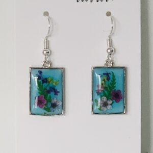 Handmade Resin Dried Flower Earrings