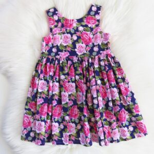 Party Dress-Pink roses