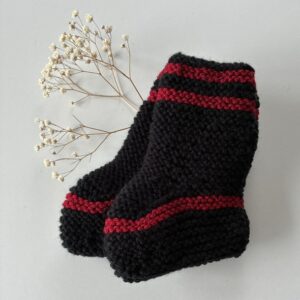 Red Band Long Booties 0-3 Months