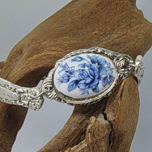 Blue And white Deft Style Spoon Bracelet