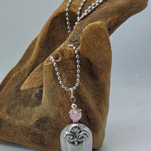 Fairy Bell Pink Quartz Necklace