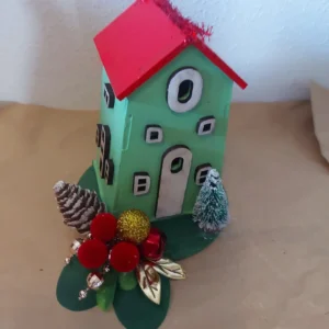 Christmas themed tealight houses